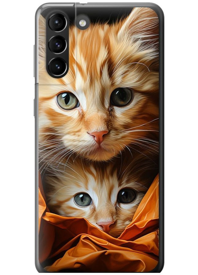 Силиконовый чехол 'Котики 2' для Endorphone Samsung Galaxy S21 Plus (267236442)