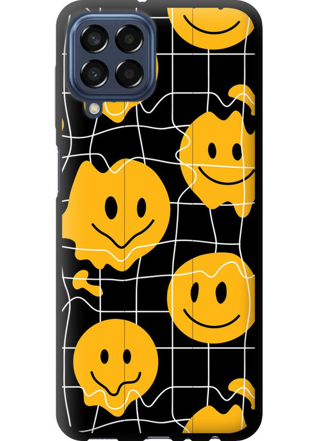 TPU черный чехол 'Смайлы v3' для Endorphone Samsung Galaxy M33 M336B (258212066)