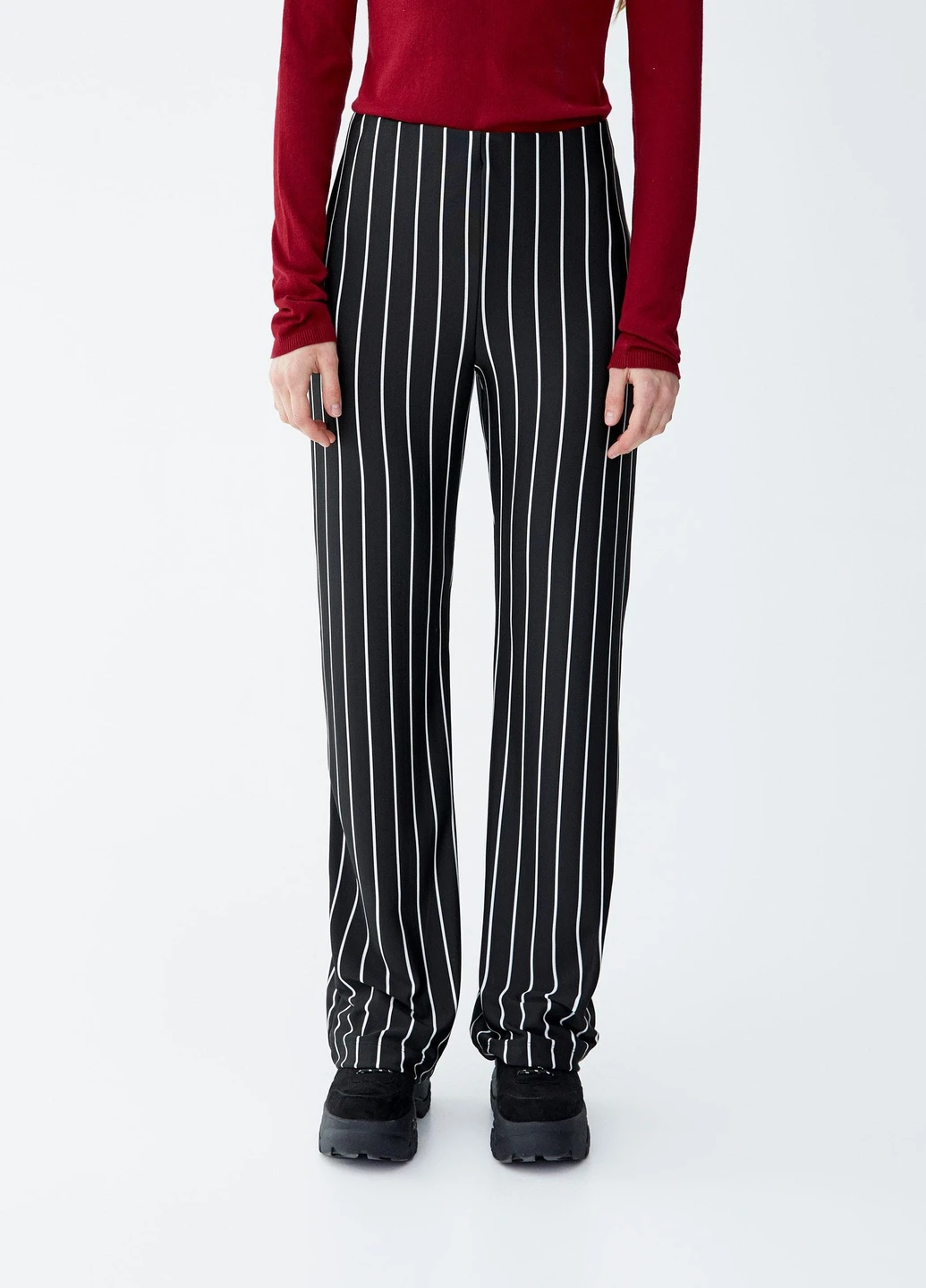 Штани,чорний в смужку, Pull & Bear (259142736)