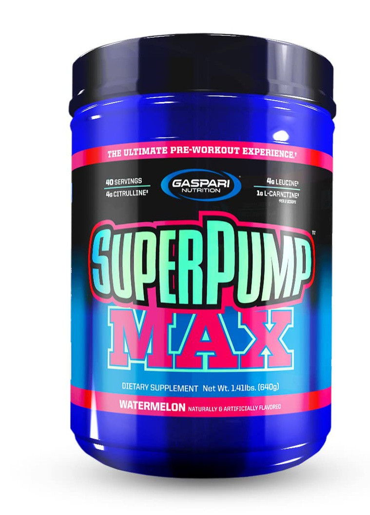 Предтренировочный стимулятор Super Pump Max 640 g (Watermelon) Gaspari Nutrition (256873833)