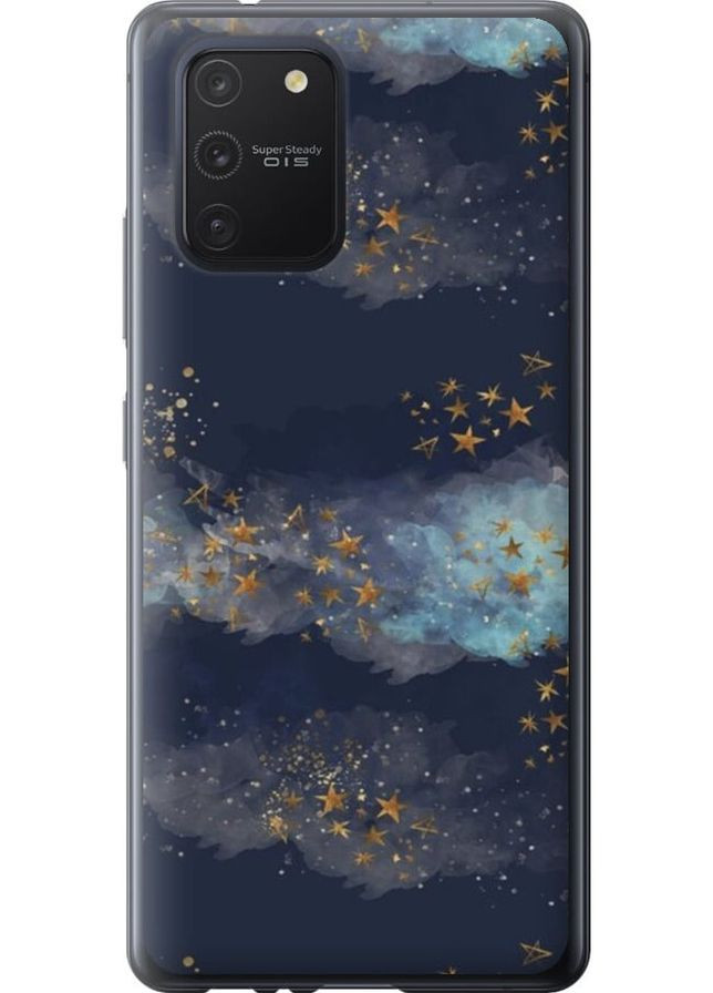 2D пластиковый чехол 'Ночь золотые звезды' для Endorphone samsung galaxy s10 lite 2020 (276395747)