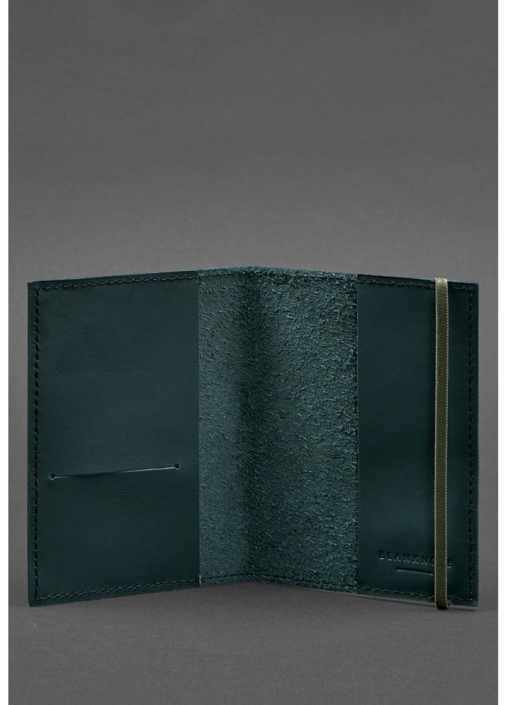 Кожаная обложка для паспорта 1.0 зеленая BN-OP-1-MALACHITE BlankNote (263519163)