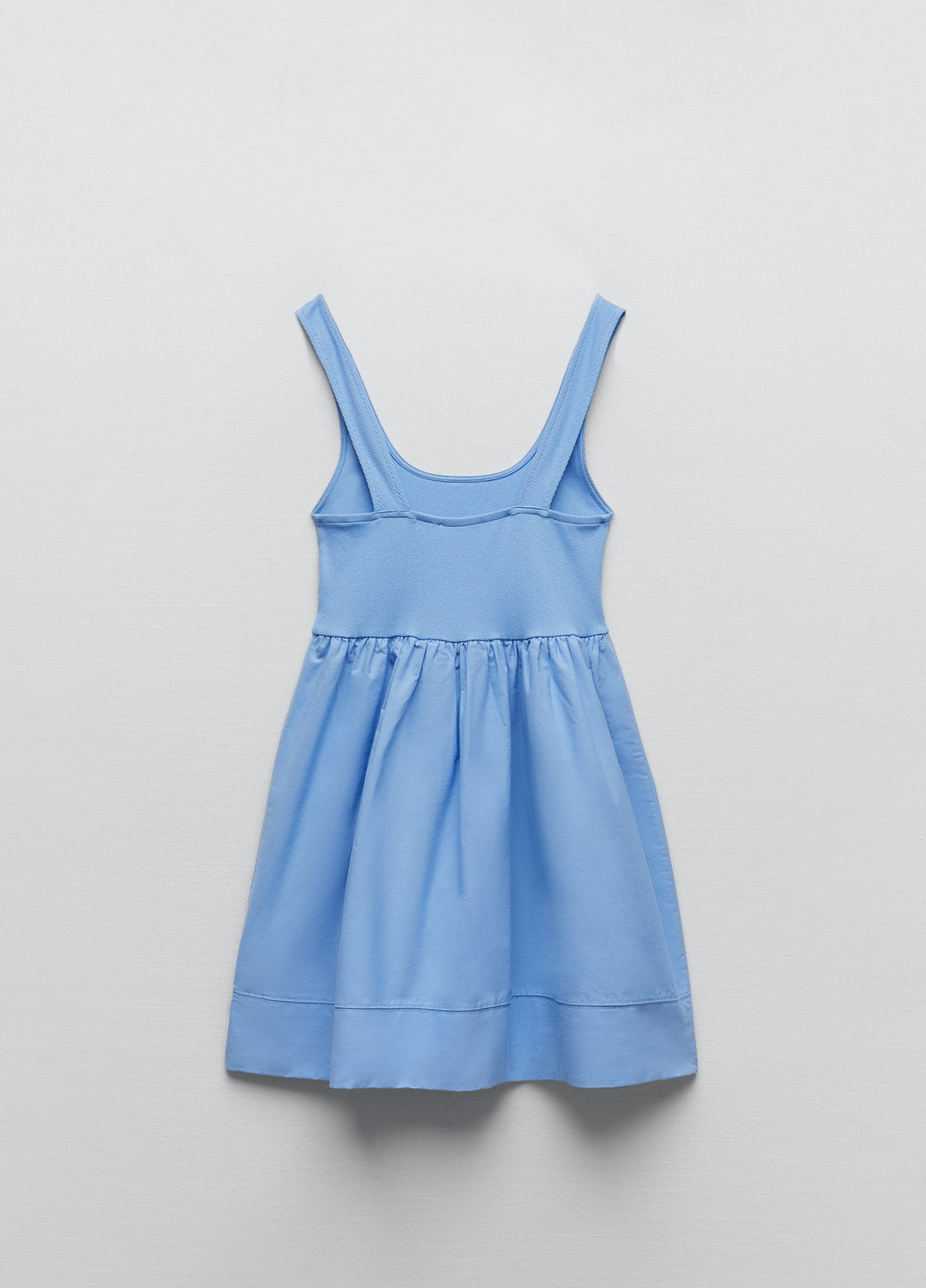 Голубое кэжуал платье Zara однотонное