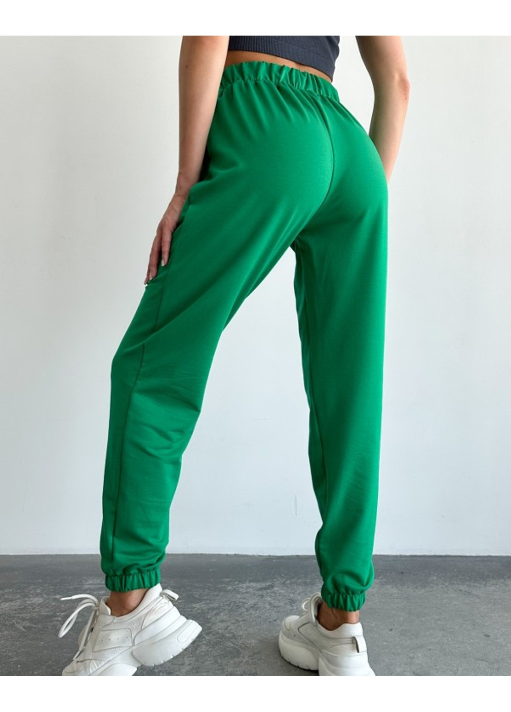 Спортивные штаны 13694 зеленый ISSA PLUS (276902155)