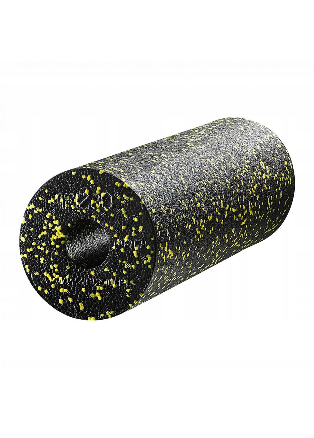 Масажний ролик (валик, роллер) гладкий EPP PRO+ 45 x 14.5 см 4FJ0089 Black/Yellow 4FIZJO (258329416)