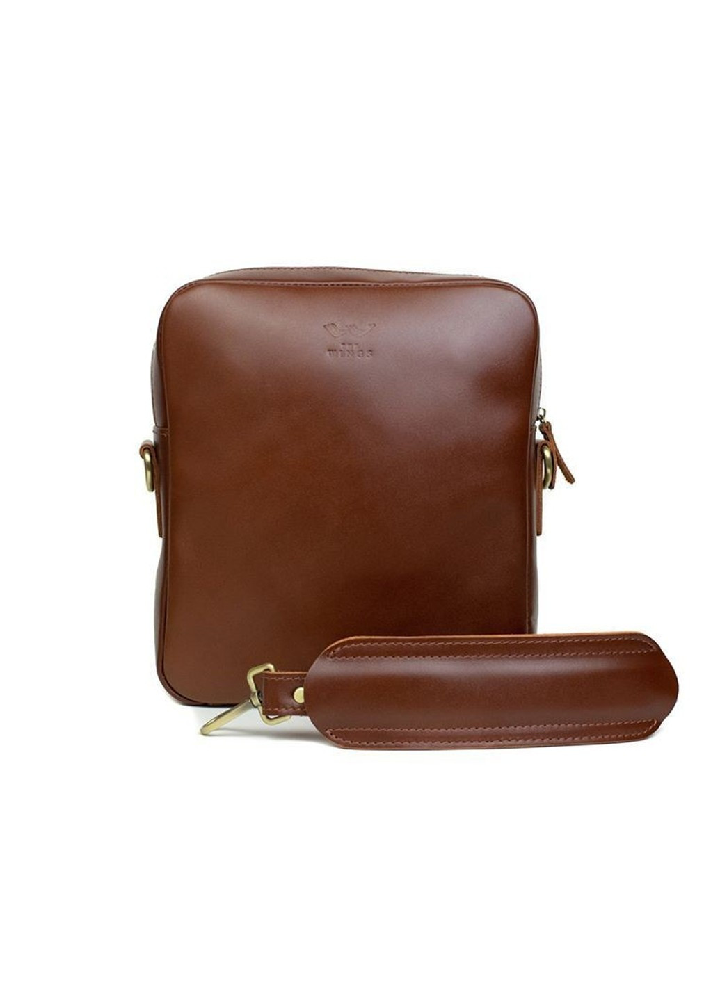 Шкіряна чоловіча сумка Challenger S світло-коричнева TW-CHALLENGER-2-KON-KSR The Wings (263518988)