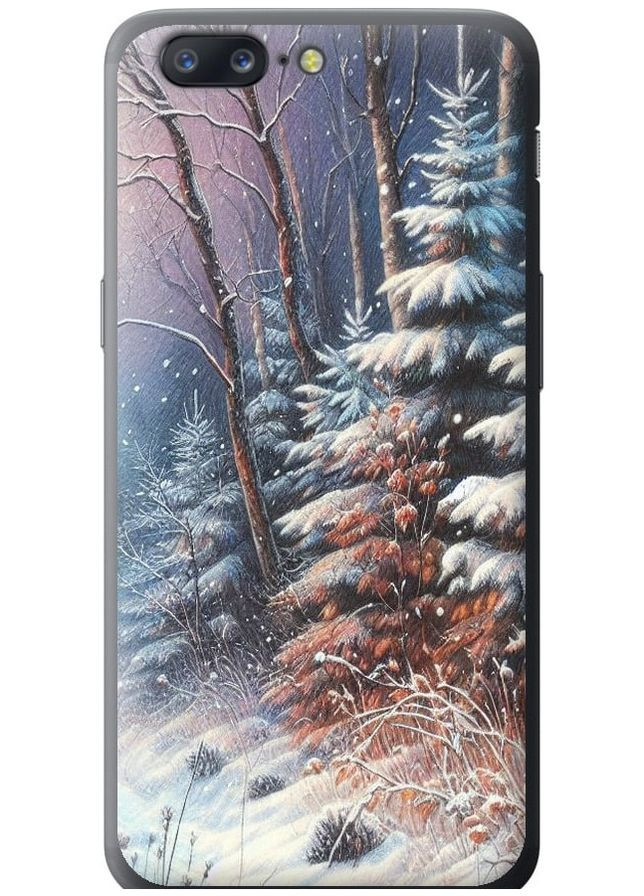Силиконовый чехол 'Зимний пейзаж' для Endorphone OnePlus 5 (275457991)
