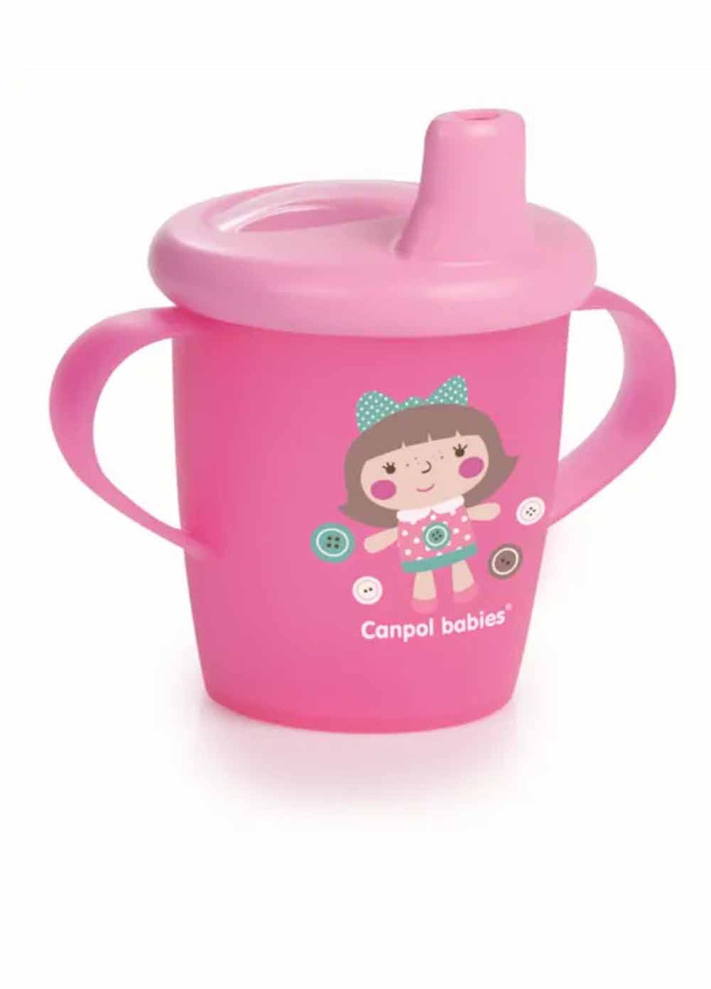 Кружка непроливайка Toys цвет розовый ЦБ-00154116 Canpol Babies (259465630)