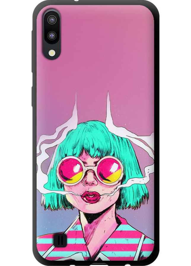 TPU чорний чохол 'Поп арт дівчина' для Endorphone Samsung Galaxy M10 (276194564)