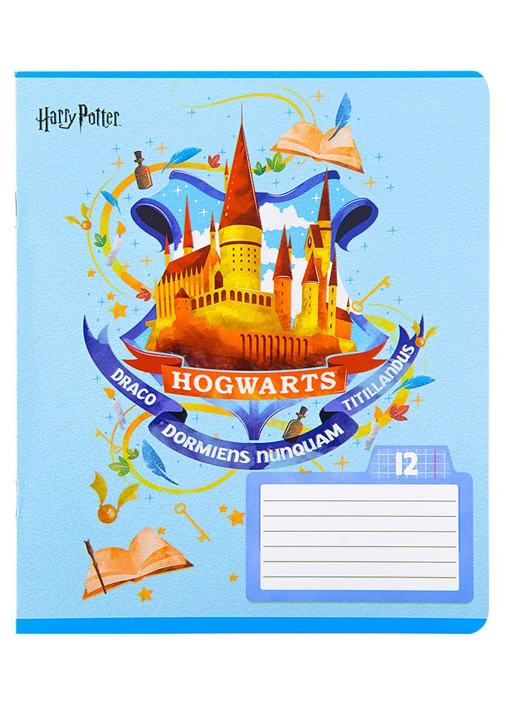 Тетрадь в клетку 12 листов Harry Potter цвет разноцветный ЦБ-00197338 Kite (260529431)