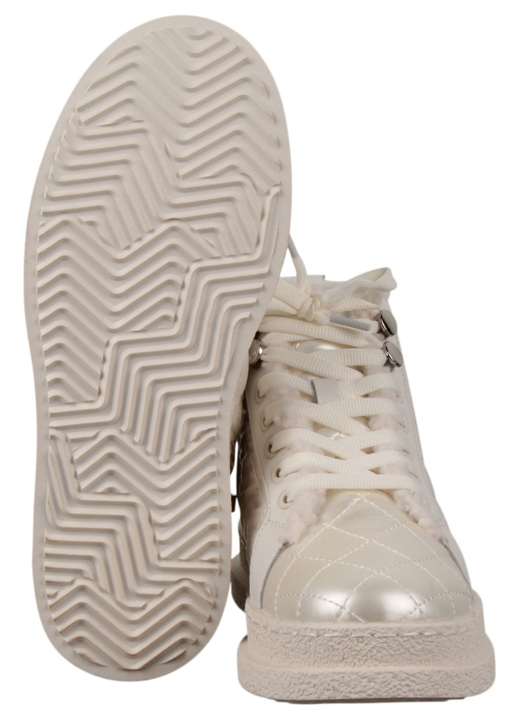 Бежевые зимние женские кроссовки 198773 Meglias