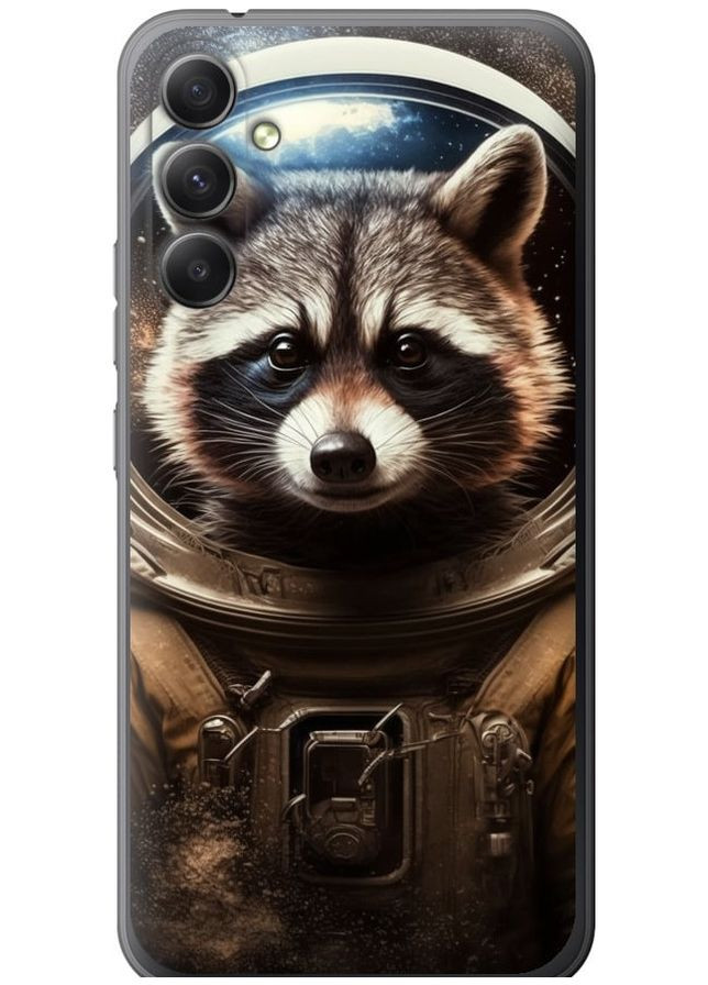 Силиконовый чехол 'Raccoon austronaut' для Endorphone Samsung Galaxy A34 A346E (276321525)