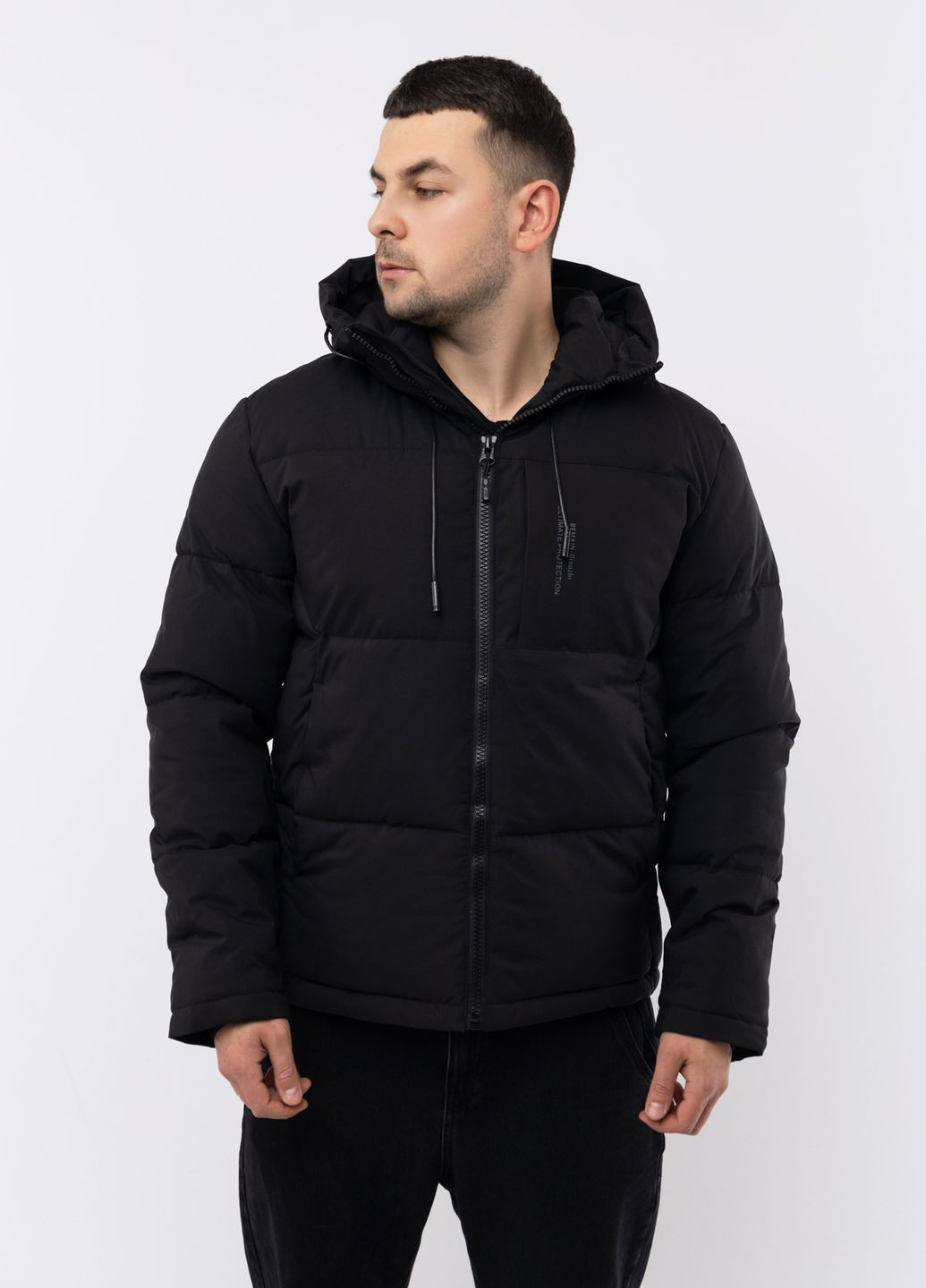 Черная зимняя мужская куртка цвет черный цб-00220285 Remain