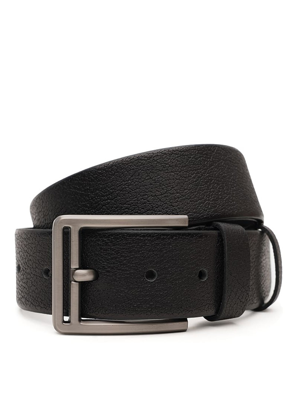 Мужской кожаный ремень V1115DPL01-black Borsa Leather (266143367)