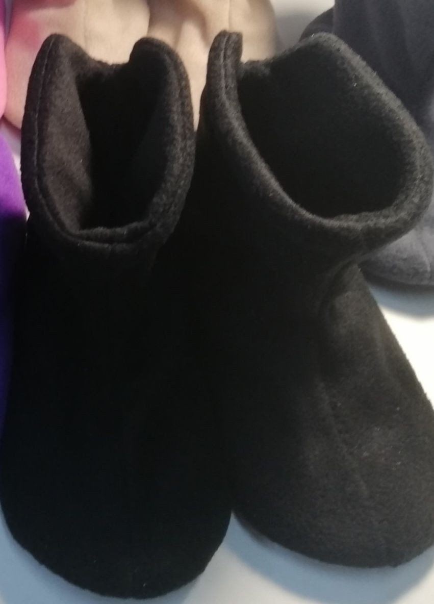 Черные флисовые сапожки для разогрева для танцев и гимнастики черные 1145821 No Brand