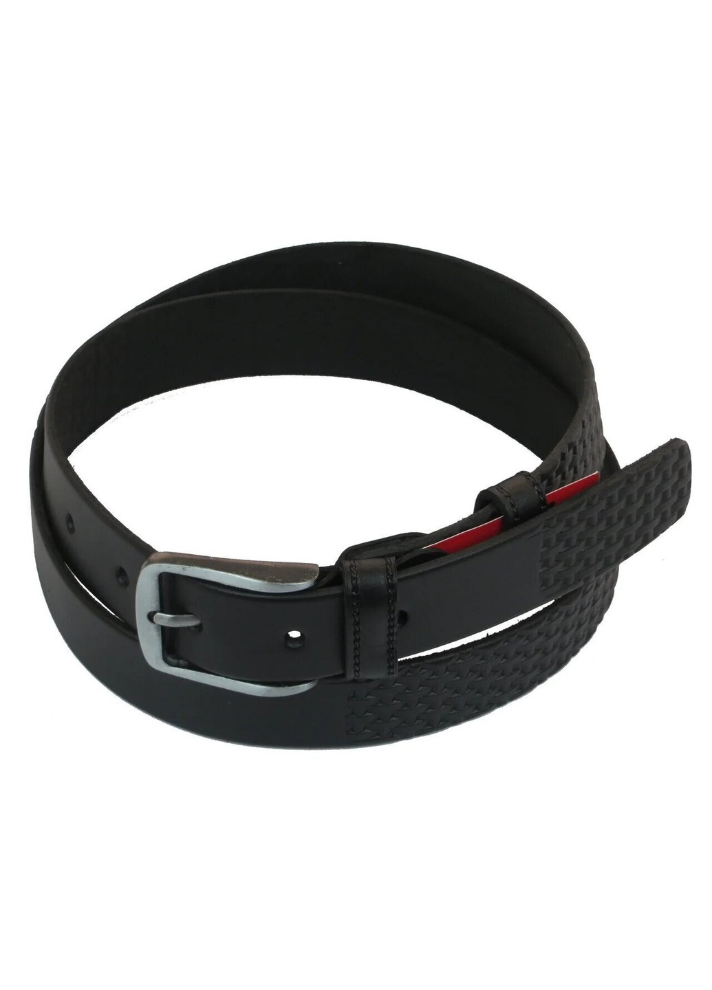 Мужской кожаный брючный ремень 1018-35 126х3,5 см. Skipper (266142687)