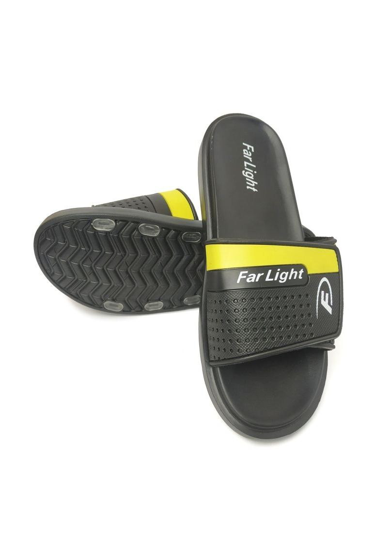 Шльопанці чоловічі чорні Lano Far - Light на липучці 8426 No Brand (257196601)