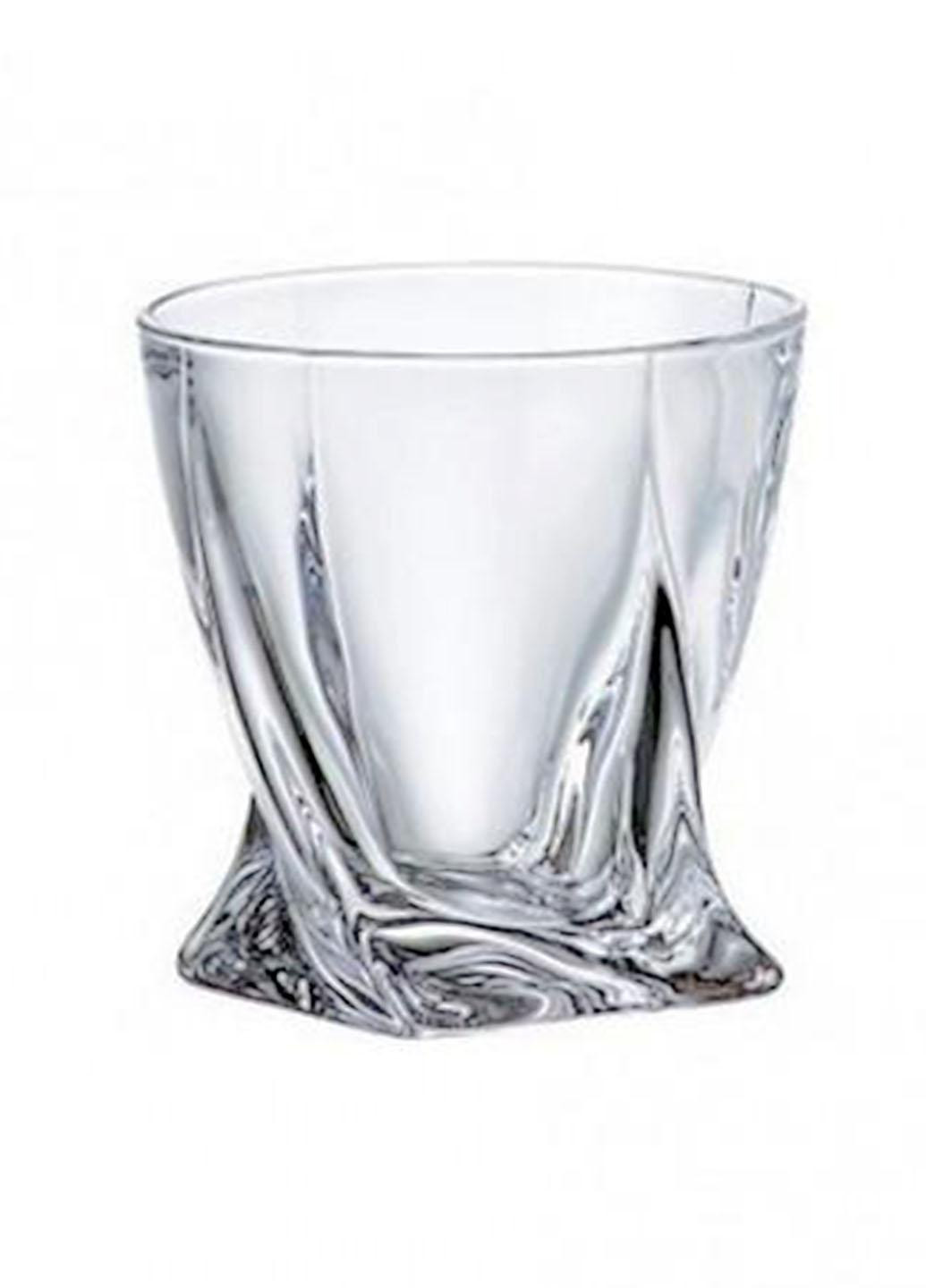 Набір склянок низьких 340 мл Quadro 6 шт для віскі богемське скло арт. 2K936/99A44/340 Bohemia (265214838)