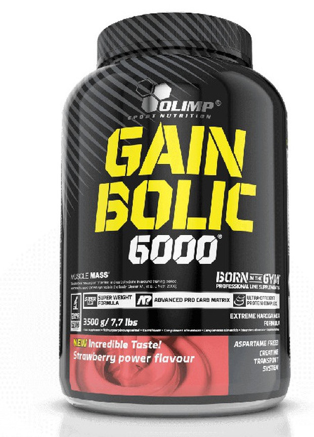 Olimp Nutrition Gain Bolic 6000 3500 g /35 servings/ Strawberry Olimp Sport Nutrition (256776962)