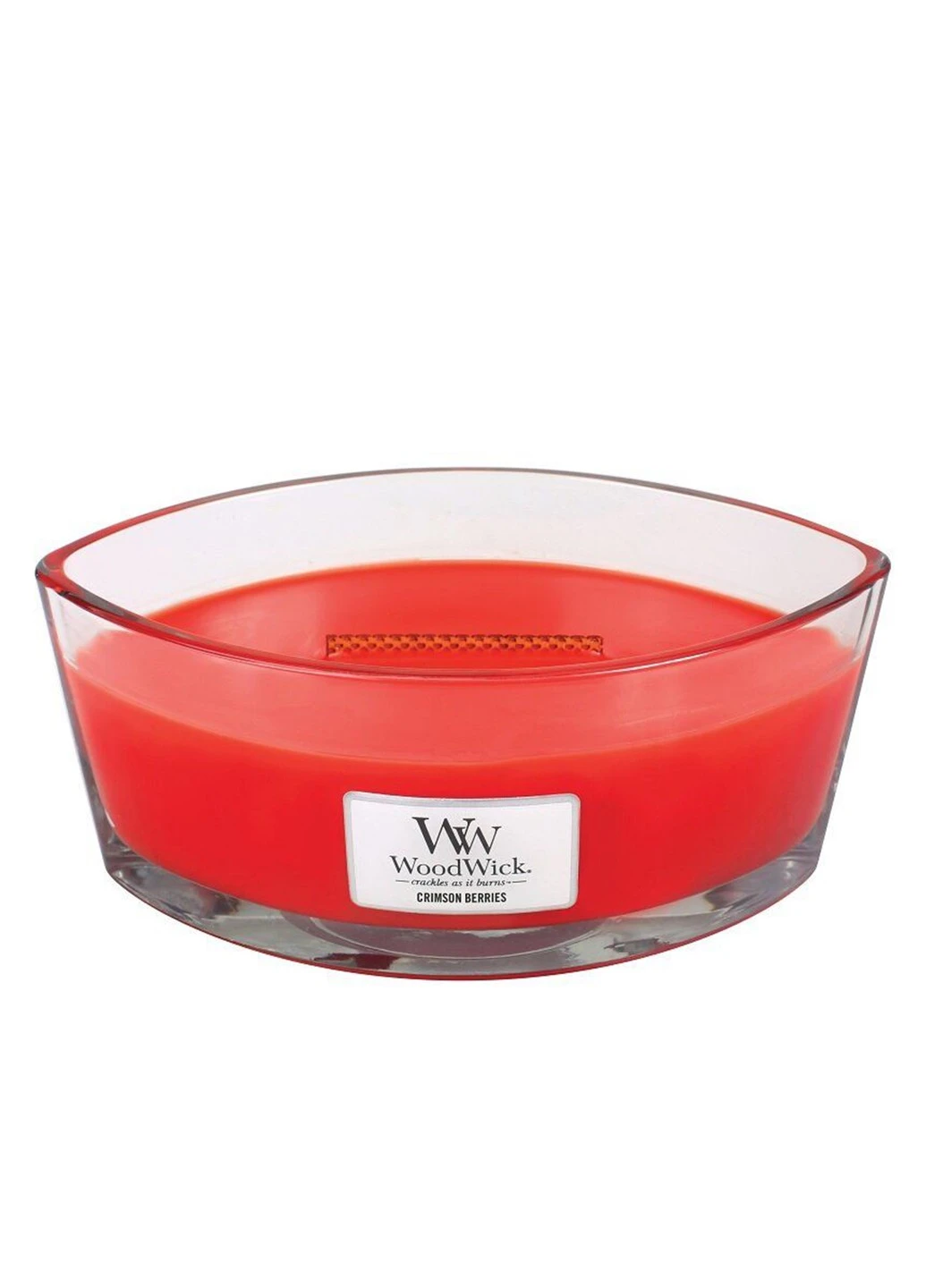 Ароматична свічка з нотами різдвяних ягід Ellipse Crimson Berries 453 г WoodWick (258333857)