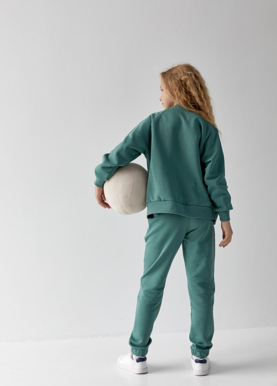 Детский костюм бомбер и джогеры для девочки цвет мята р.158 441777 New Trend (263133738)