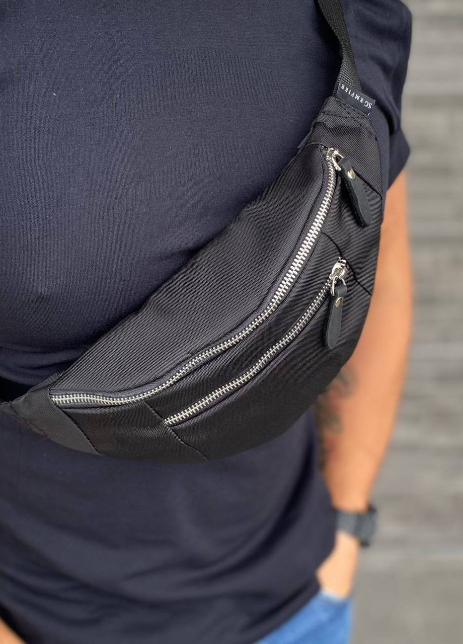 Черная сумка бананка на пояс на грудная Prime Pro 2.0 No Brand (261554968)