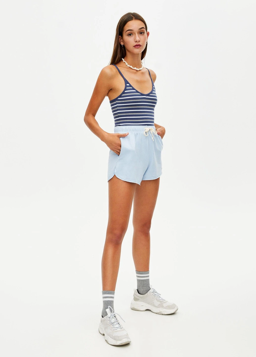 Топ літо,синій в смужку, Pull & Bear (259468063)
