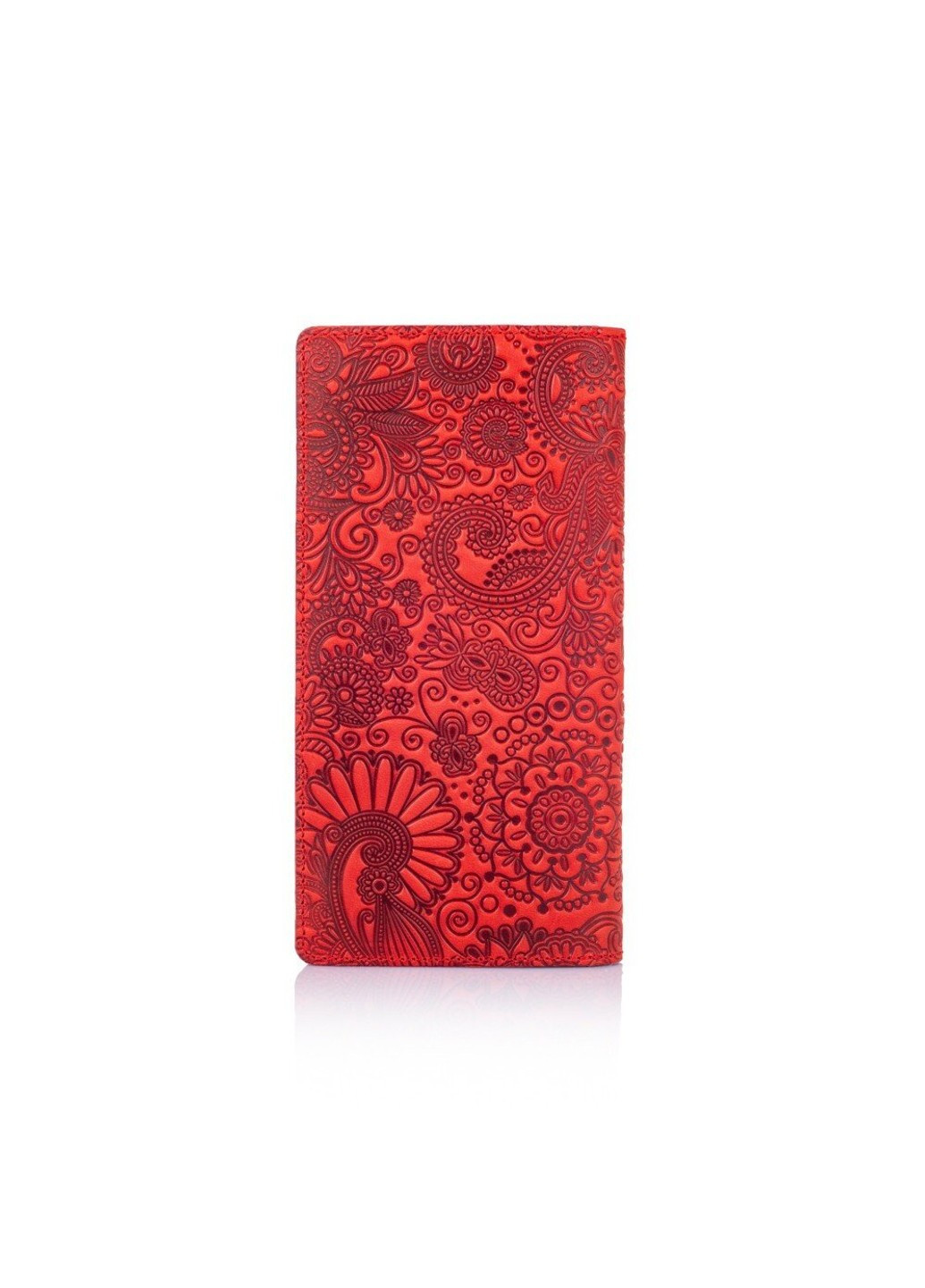 Кожаный бумажник WP-05 Mehendi Art краснаый Красный Hi Art (268371743)