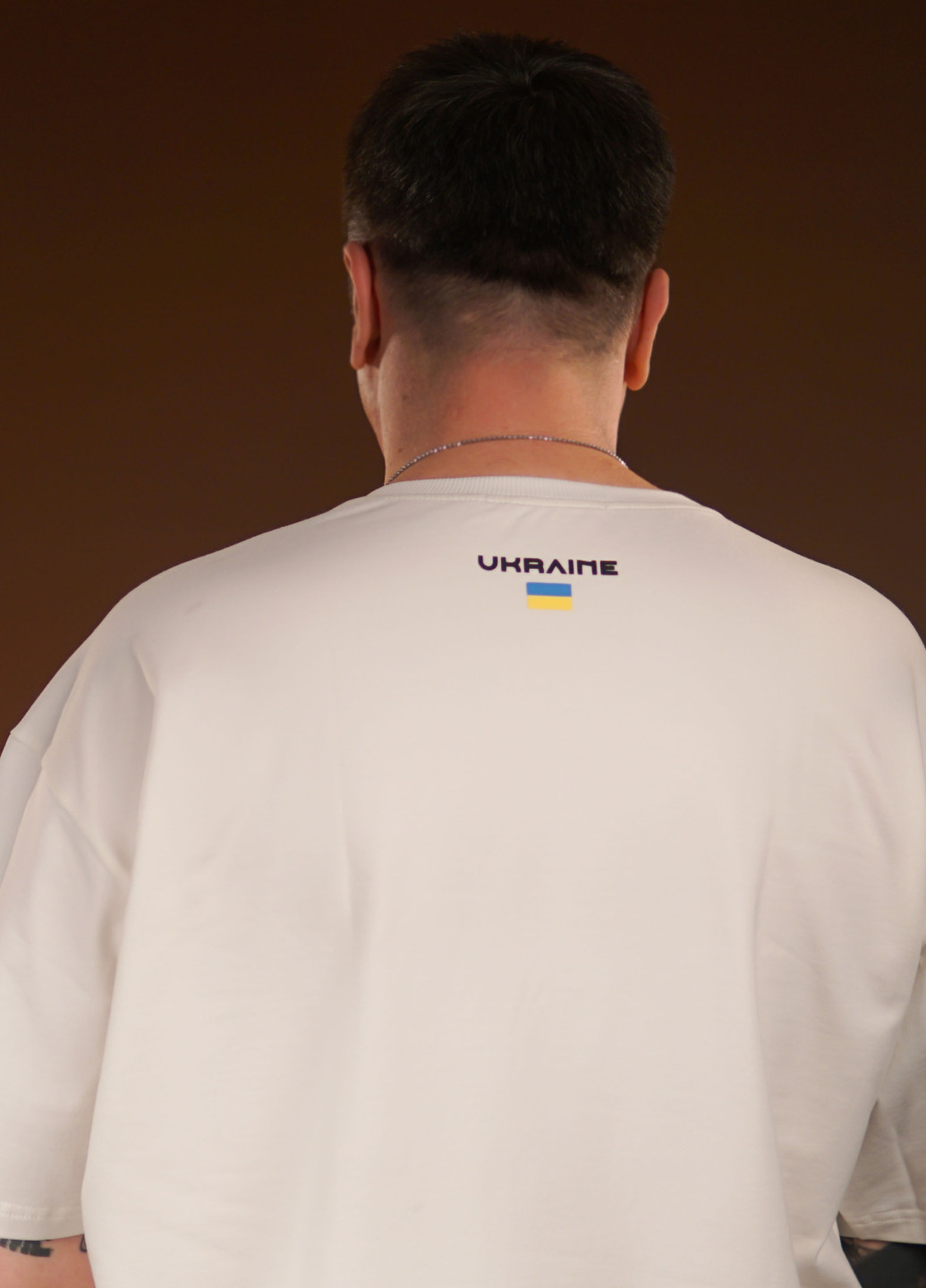 Oversize футболка «Тризуб F16» с надписью Ukraine сзади унисекс Ісландія merch shop (266695733)