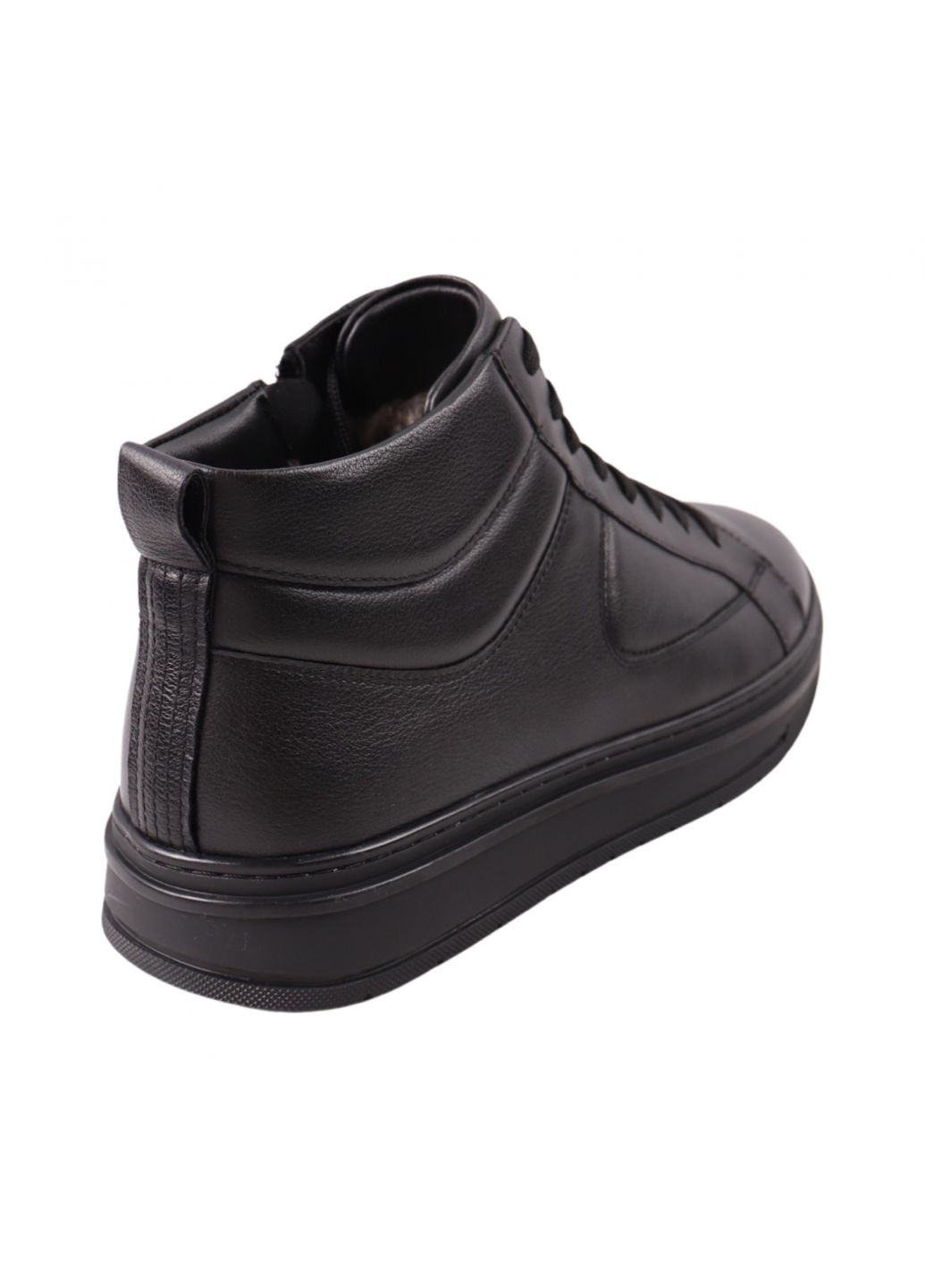 Черные ботинки мужские черные натуральная кожа Emillio Landini