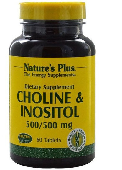 Nature's Plus Choline & Inositol, 500/500 mg 60 Tabs NTP2134 Natures Plus (256725546)