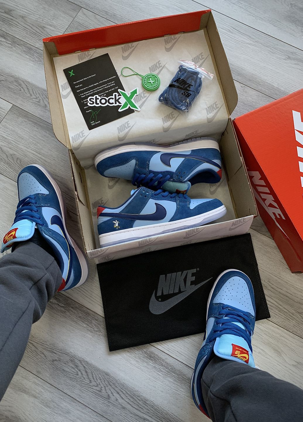 Синій Осінні кросівки чоловічі low pro why so sad, вьетнам Nike SB Dunk