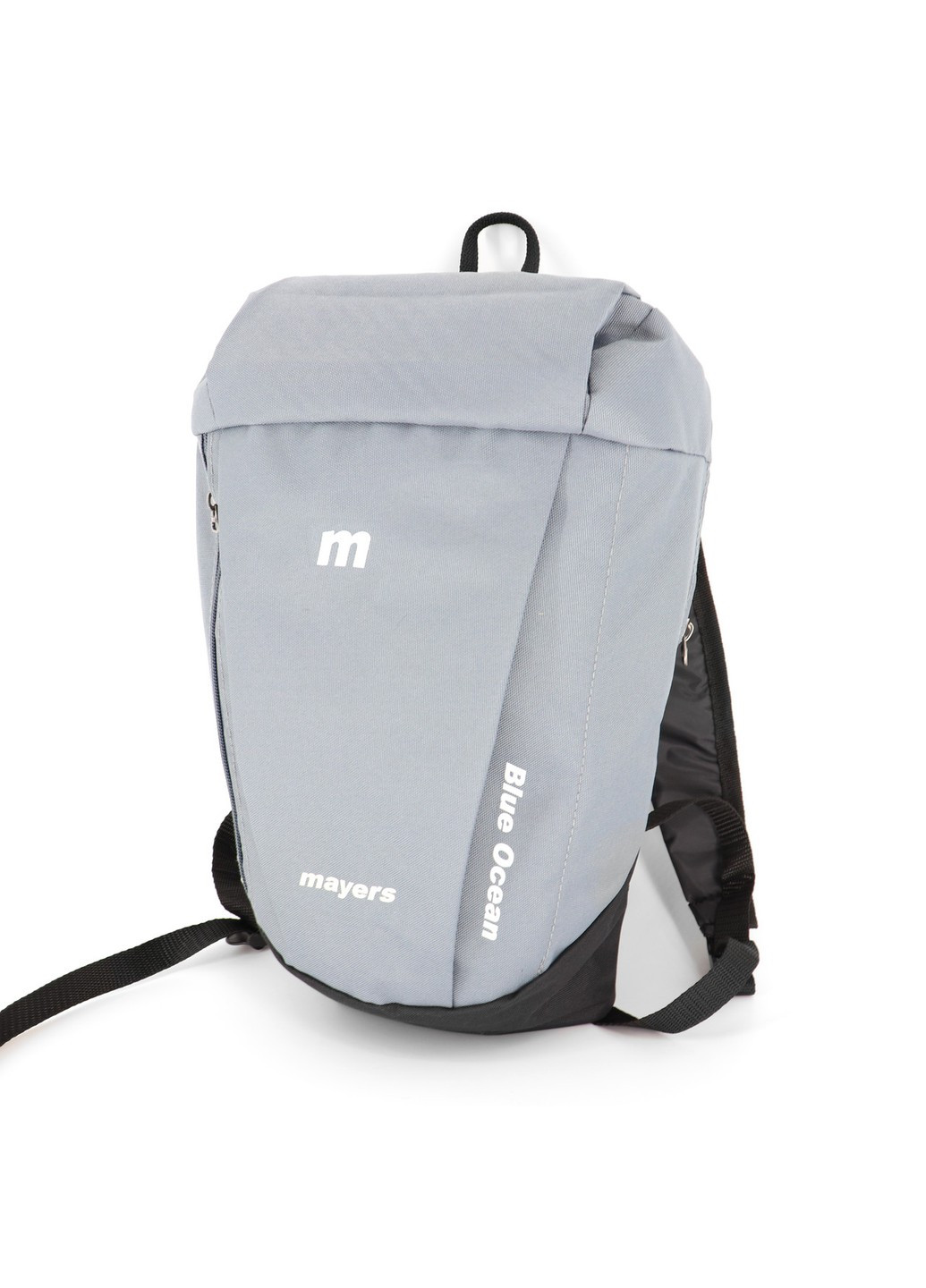 Городской рюкзак однотонный серый Mayers для детей и подростков повседневный из прочной ткани 10 литров No Brand (258591275)