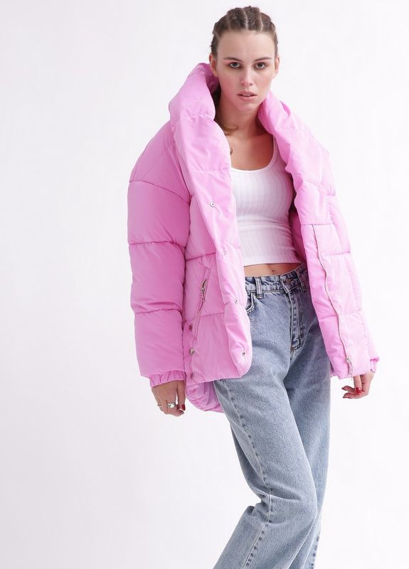 Розовая зимняя куртка X-Woyz