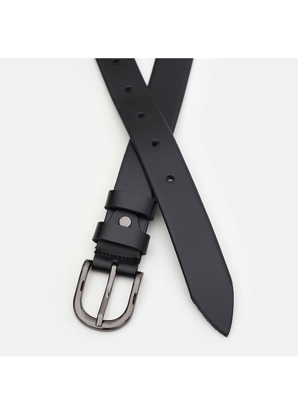 Жіночий ремінь шкіряний 100v1genw26-black Borsa Leather (271664993)