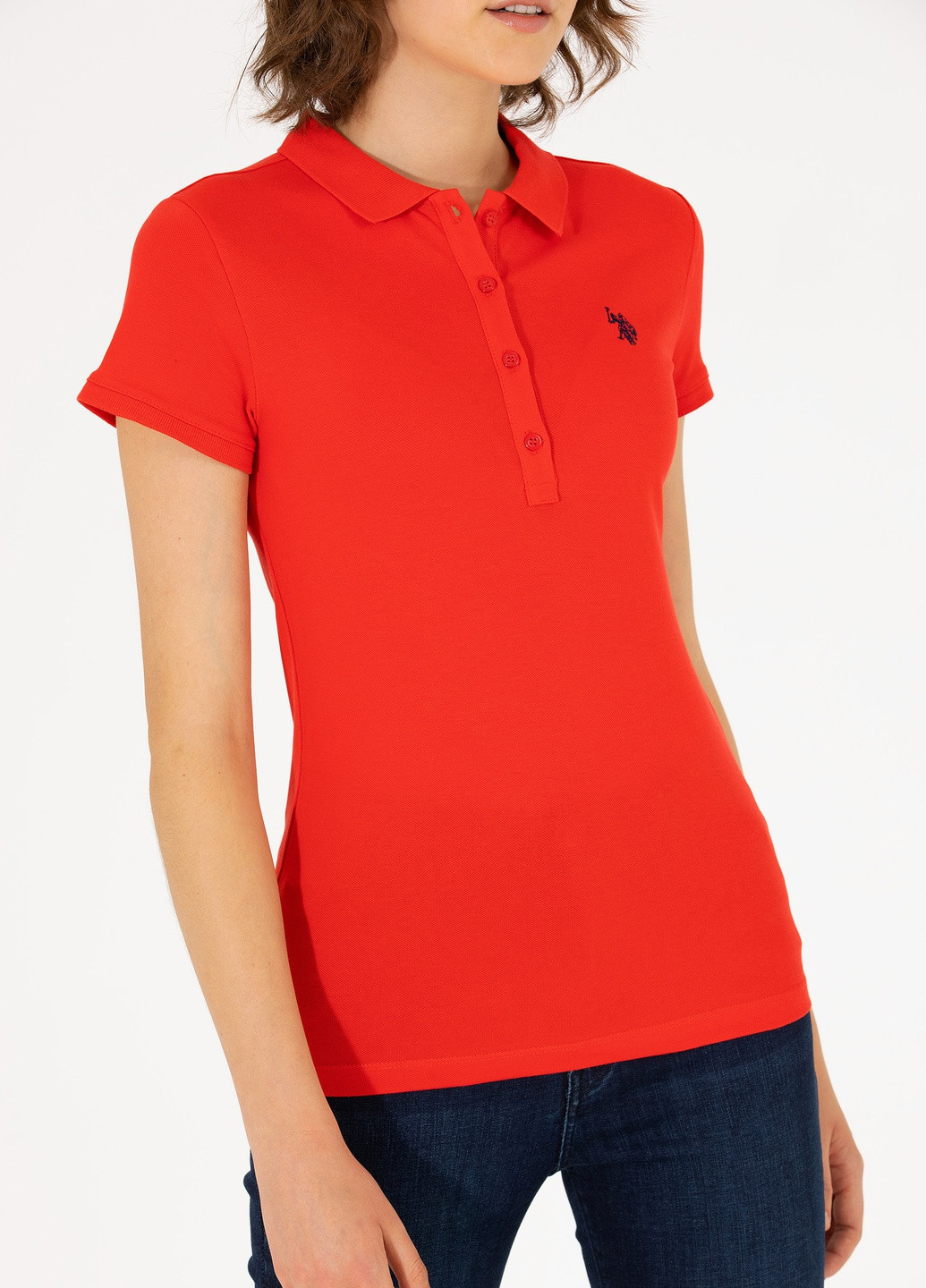 Красная женская футболка-футболка u.s.polo assn женская U.S. Polo Assn.