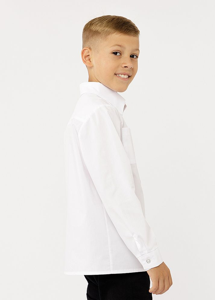 Сорочка з довгим рукавом для хлопчиків колір білий ЦБ-00222244 MyChance (260644470)