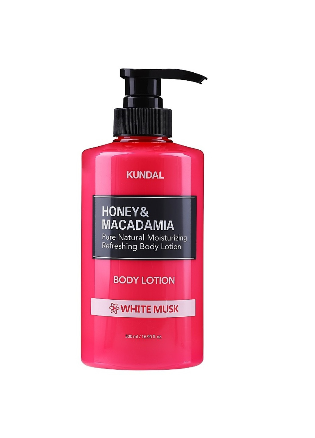Поживний ароматичний лосьйон для тіла Honey & Macadamia Body Lotion White Musk 500 мл Kundal (258783539)