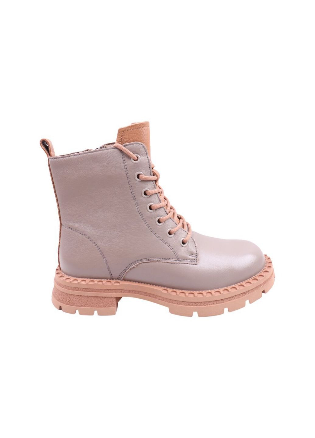 ботинки женские серые натуральная кожа FARINNI