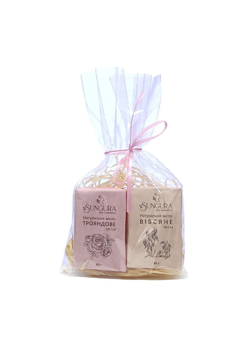 Подарочный набор натурального мыла 061 (розовое и овсяное) Sungura (272982745)