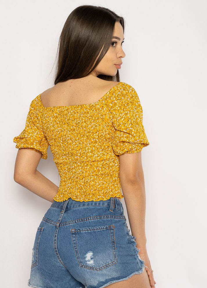 Топ крестьянка (Желтый) Time of Style (261922162)