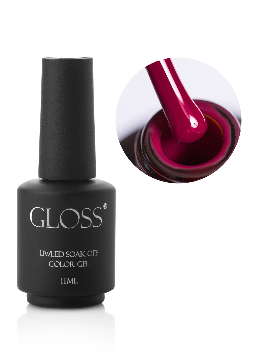 Гель-лак GLOSS 215 (приглушенная фуксия), 11 мл Gloss Company Троянда (269462454)