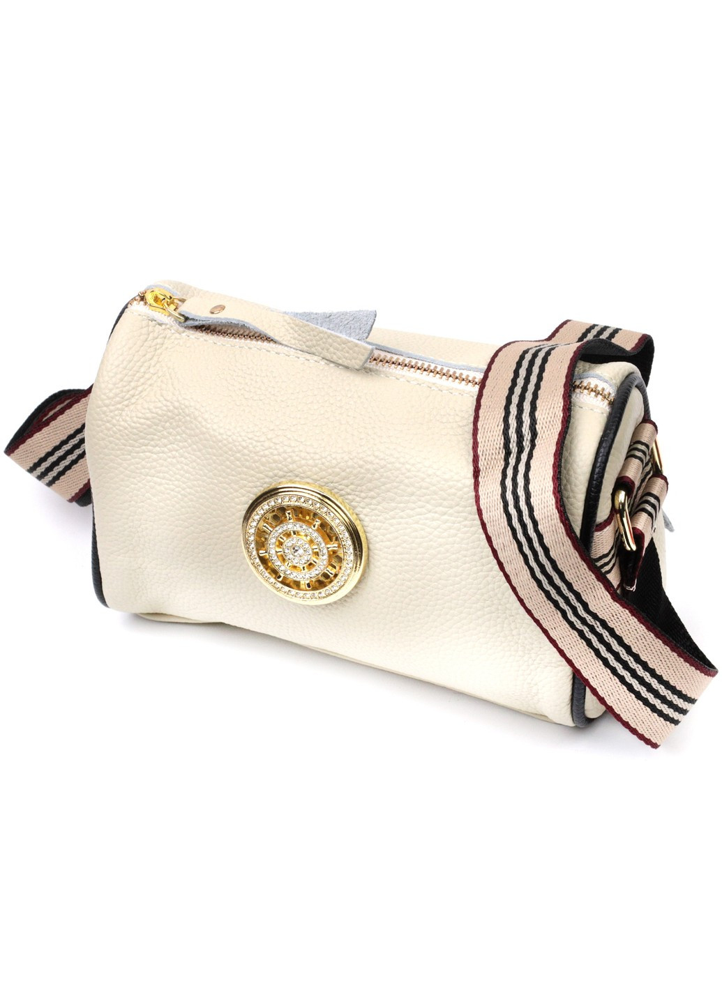 Изумительная сумка для стильных женщин из натуральной кожи 22264 Белый Vintage (276457603)