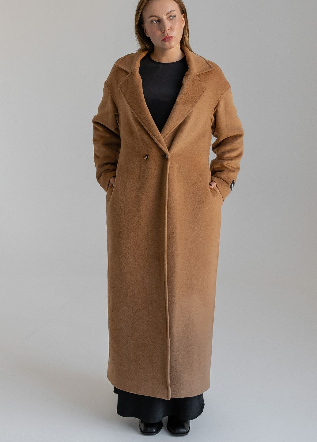 Светло-коричневое демисезонное Пальто ALNEST