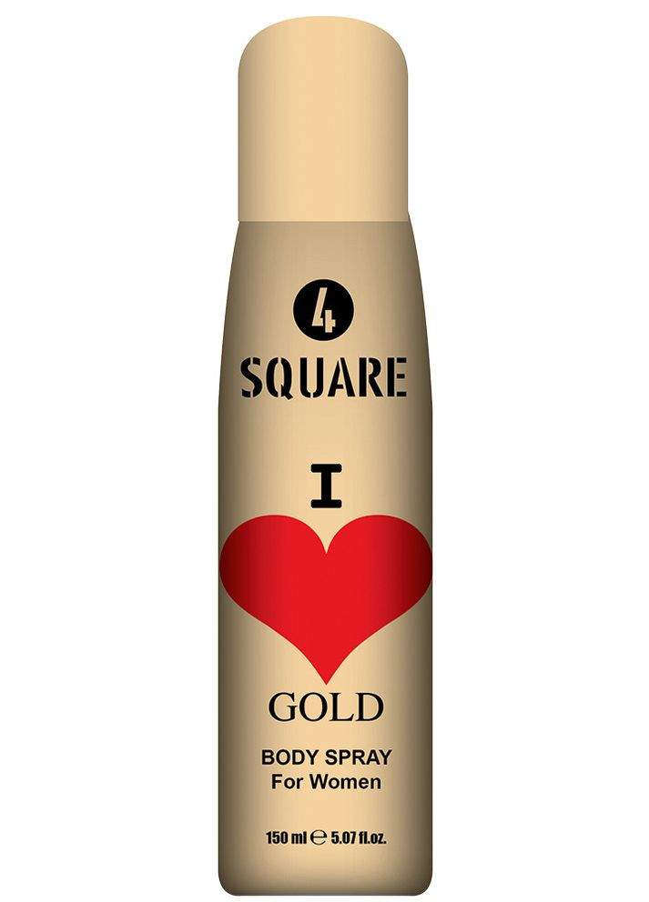 Жіночий дезодорант-спрей Gold, 150 мл 4 SQUARE (268464674)