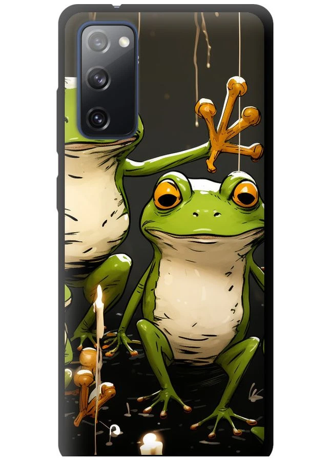 TPU чорний чохол 'Жабки 2' для Endorphone Samsung Galaxy S20 FE G780F (266909633)