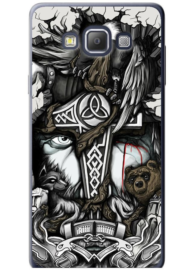 Силиконовый чехол 'Тату Викинг' для Endorphone Samsung Galaxy A7 A700H (260599433)