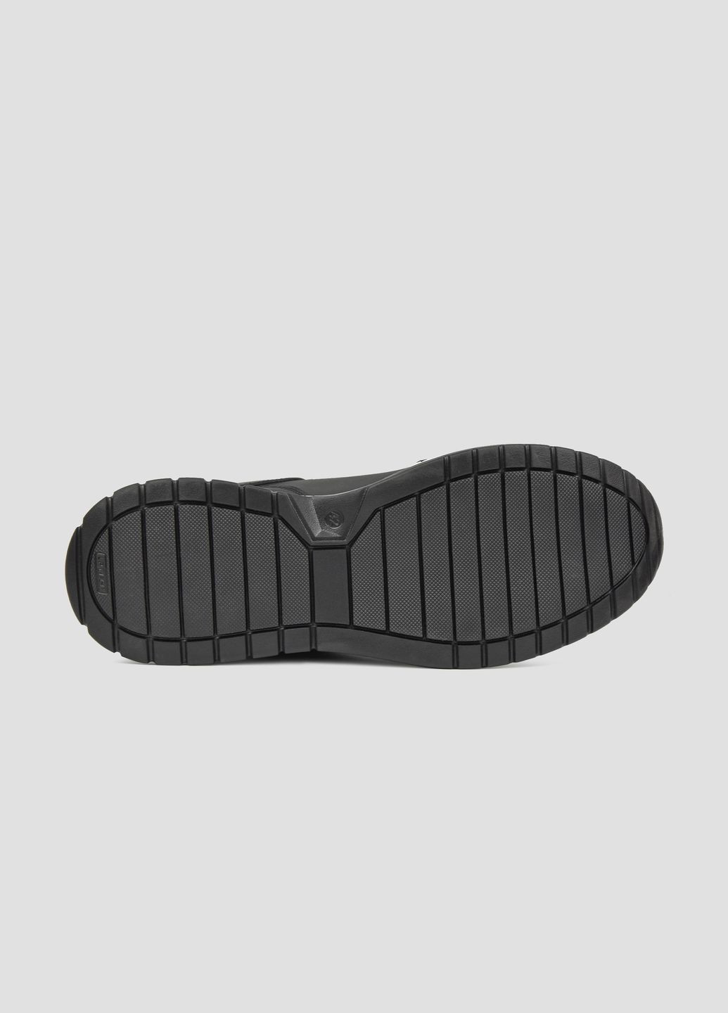Черные демисезонные мужские кожаные демисезонные кроссовки Villomi