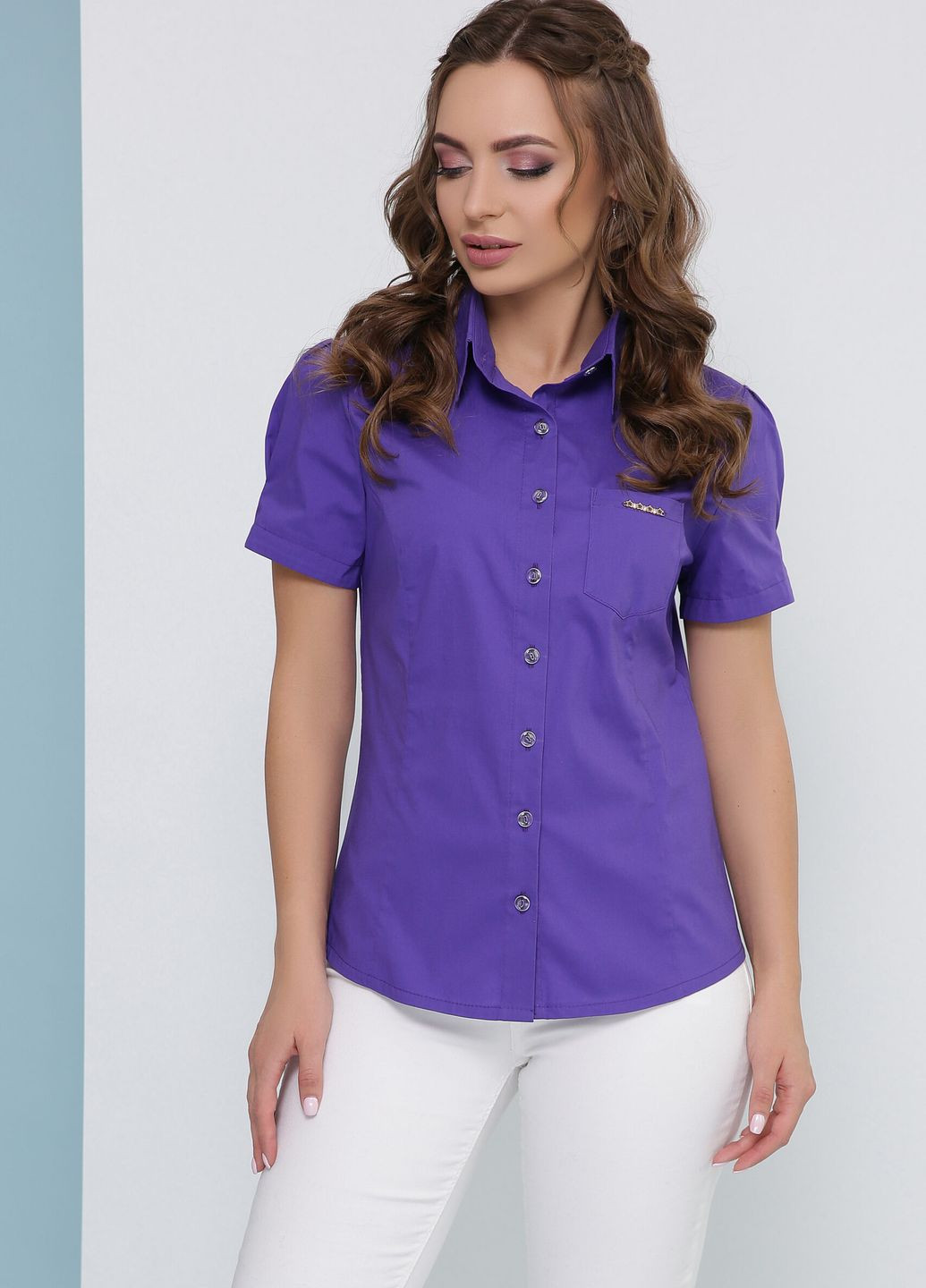 Фиолетовая блуза 1820 фиолетовый MarSe