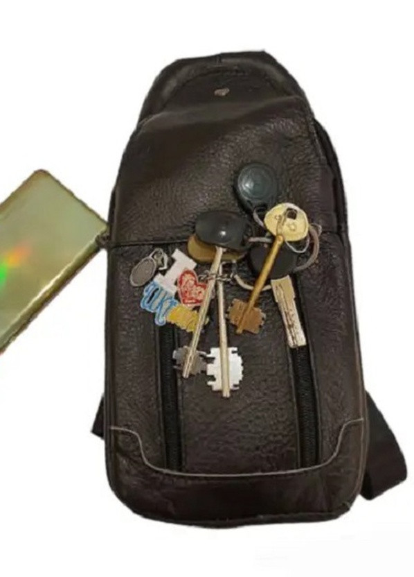 Чоловічий однолямковий шкіряний рюкзак-сумка BL8001 Chio 8001 (258653508)